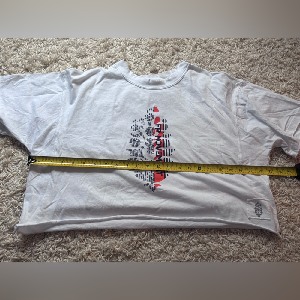 FP Movement by Free People White Crop Tee in XS - Picture 6 of 9